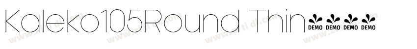 Kaleko105Round Thin字体转换